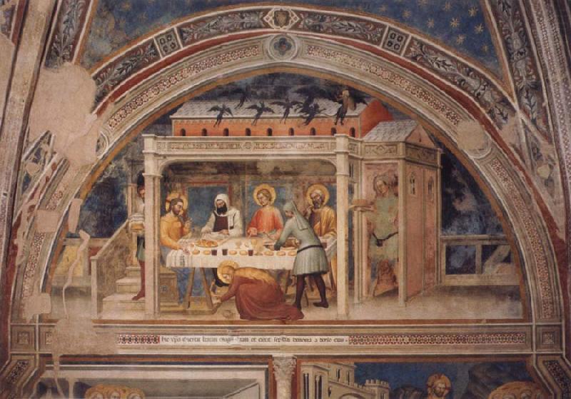 GIOVANNI DA MILANO Scenes out of life Christs  Christ in the house Simons, 2 Halfte 14 centuries. china oil painting image